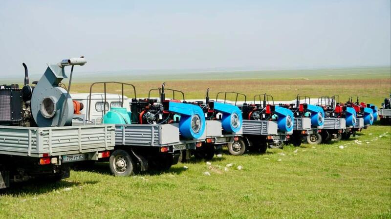 В ТУРКЕСТАНСКОЙ ОБЛАСТИ ОБСУДИЛИ КООРДИНАЦИЮ МЕР ПО БОРЬБЕ С САРАНЧОЙ