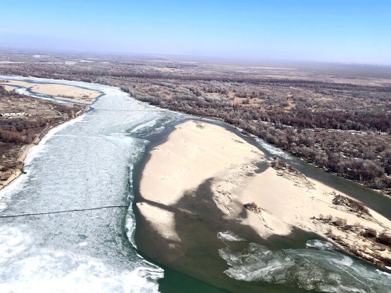 В ВКО проводится аэровизуальное обследование паводкоопасных участков