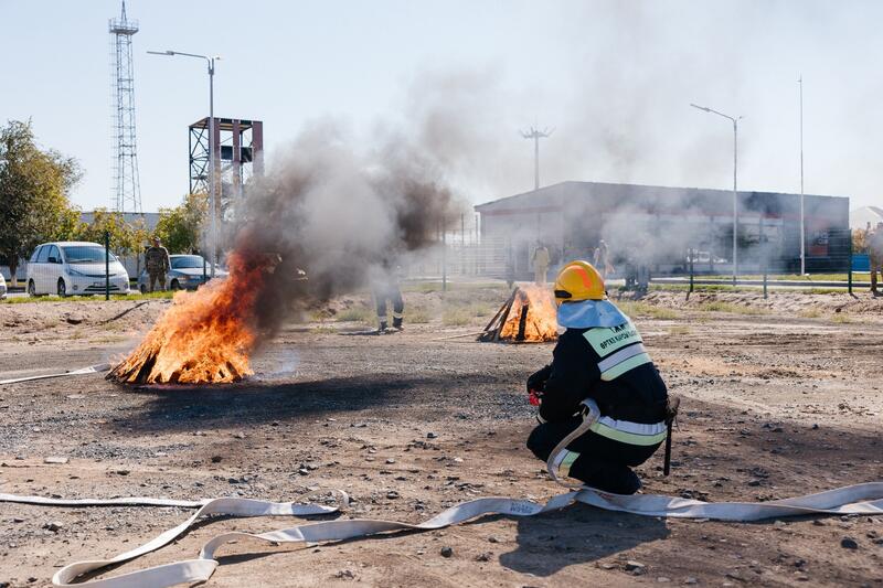 Пресс-тур в Махамбетском универсальном спасательном подразделении