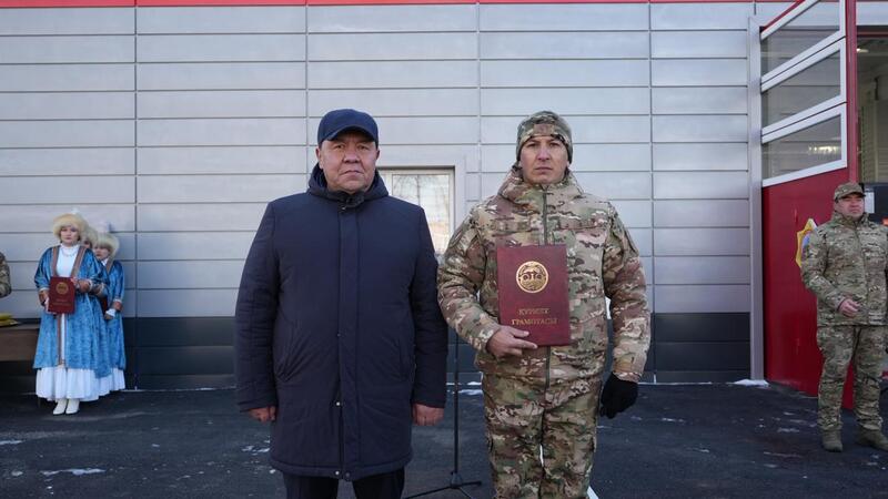 В селе Сарыозек начала работу обновленная пожарная часть