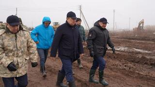 Заместитель Премьер-Министра проверил противопаводковые работы в Акмолинской области