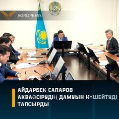 АЙДАРБЕК САПАРОВ ПОРУЧИЛ УСИЛИТЬ РАЗВИТИЕ АКВАКУЛЬТУРЫ