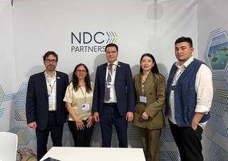 Состоялась двусторонняя встреча вице-министра Мансура Ошурбаева с представителями Партнёрства по ОНУВ (NDC Partnership)