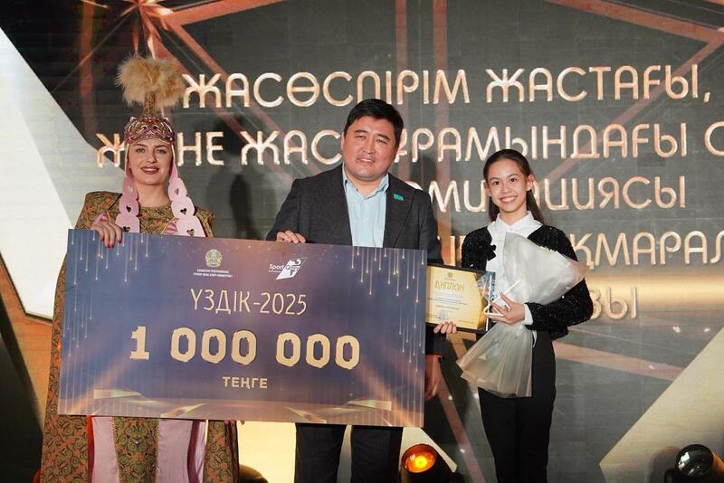 Столичная спортсменка, ставшая чемпионкой мира по художественной гимнастике, получила награду «Үздік-2025»