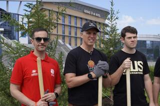 Таза Қазақстан: Спортсмены из 11 стран посадили деревья в Астане после чемпионата VIRTUS 2025