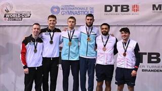 На высоте: карагандинский дуэт атлетов возглавил мировой рейтинг по батутной гимнастике