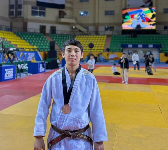Юные карагандинские дзюдоисты стали призёрами международного турнира в Египте