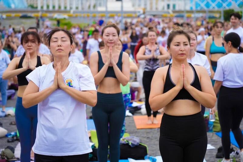 В Астане пройдет открытая тренировка в честь Международного дня йоги