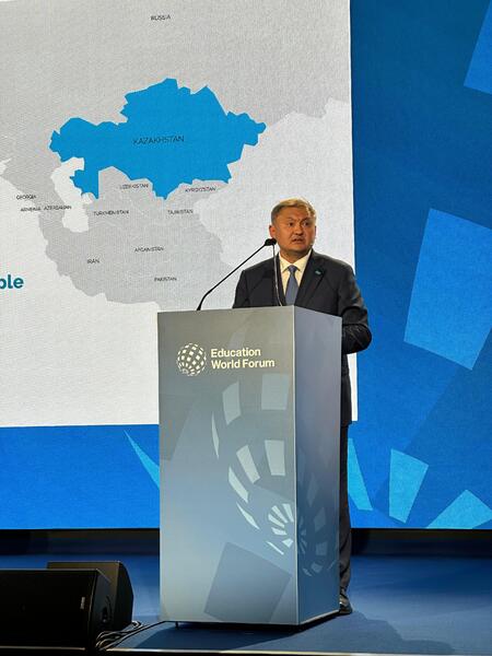 Министр науки и высшего образования РК принял участие во Всемирном образовательном форуме в Лондоне