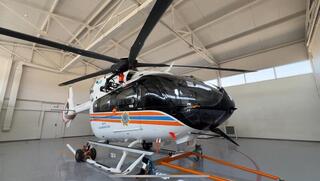 Новый вертолет AIR-112 заступил на дежурство в Балхаше