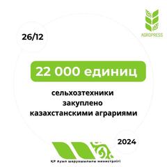 Парк сельхозтехники обновлен на 5,5%