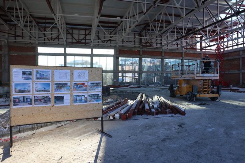 Ход работ по реконструкции аквапарка «Осьминог»