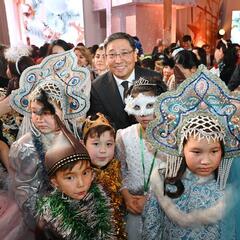 Президентская новогодняя елка состоялась в Алматы