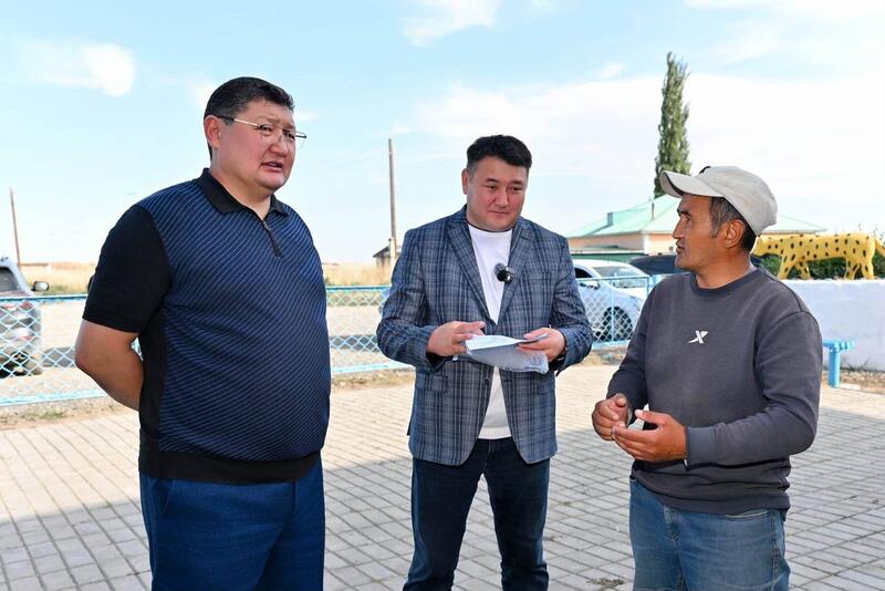 Аким области посетил село Тана мырза