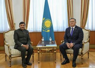 Глава МИД Казахстана принял Посла Индии
