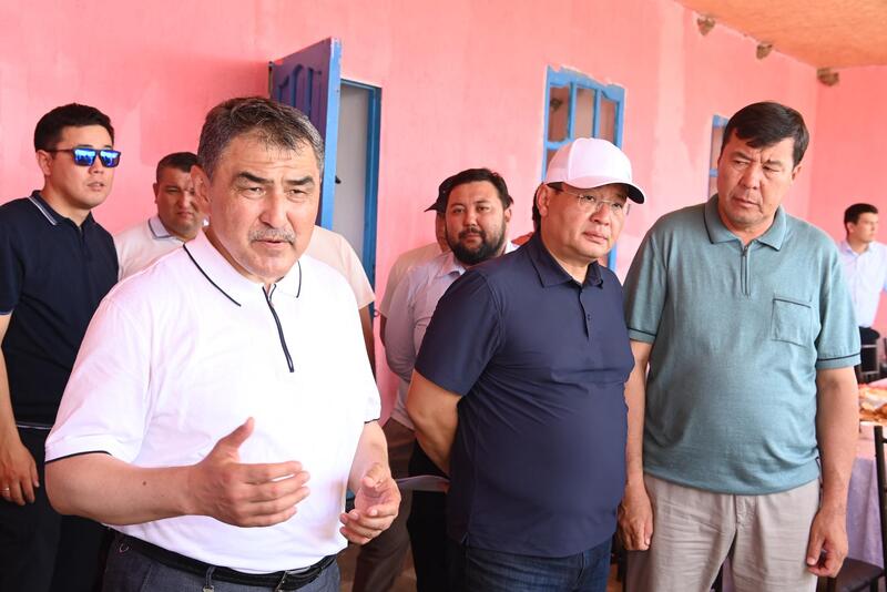 Министр водных ресурсов и ирригации ознакомился с ходом поливного периода в Жанакорганском и Шиелийском районах