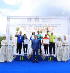 Веломарафон, приуроченный к 30-летию Конституции, прошёл на республиканском уровне