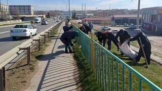 ТУРКЕСТАН: В САРЫАГАШЕ ПРОШЕЛ ОБЩЕНАЦИОНАЛЬНЫЙ СУББОТНИК