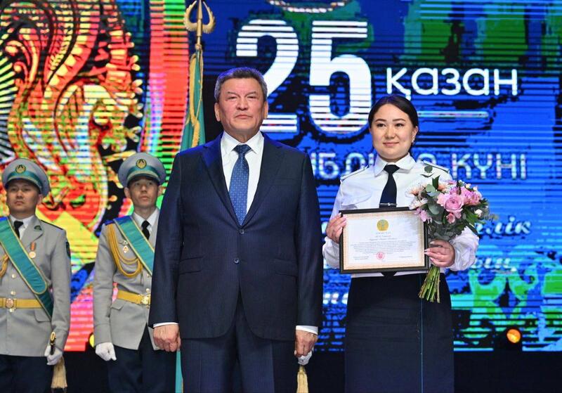 Аким области принял участие в торжественном мероприятии, организованном Департаментом полиции СКО в честь Дня Республики