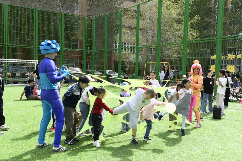 Новое дворовое пространство открыли в столичном районе Байконыр