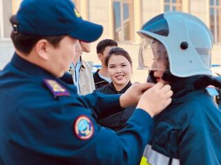 В рамках Дня спасателя были проведены учения для студентов Жетысуского университета