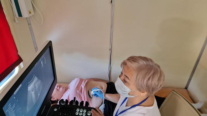 МЕДИЦИНСКИЙ ПОЕЗД «САЛАМАТТЫ ҚАЗАҚСТАН» ПРИБЫЛ В МАРТУК