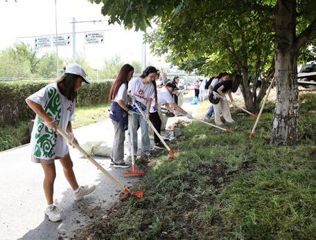 Общегородской субботник в рамках проекта «Таза Қазақстан» провели в районах города