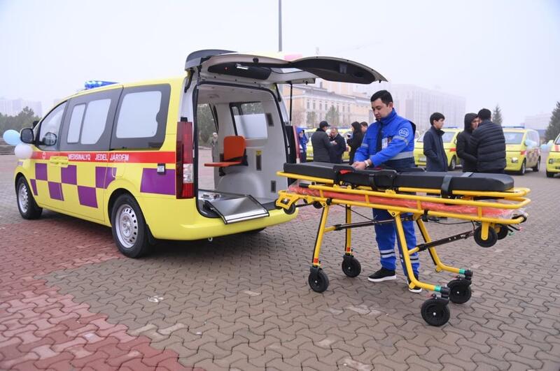 30 НОВЫХ САНИТАРНЫХ АВТОМОБИЛЕЙ ПЕРЕДАНЫ СЛУЖБЕ СКОРОЙ ПОМОЩИ ШЫМКЕНТА