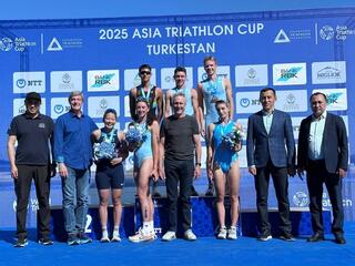 В ТУРКЕСТАНЕ ВПЕРВЫЕ ПРОШЁЛ ОТКРЫТЫЙ КУБОК АЗИИ ПО ТРИАТЛОНУ