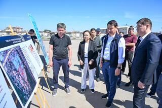 Дархан Сатыбалды ознакомился с проектами развития в районе рынка «Барлык»
