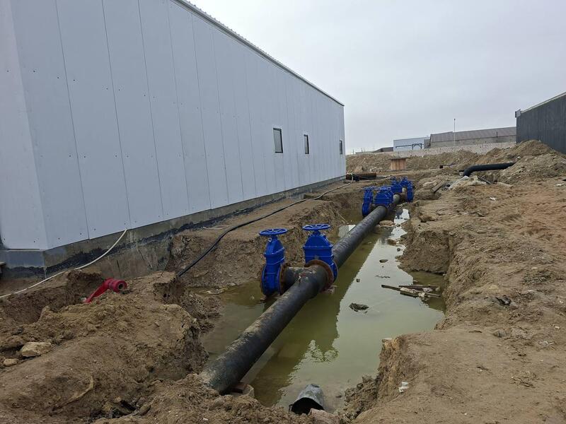 Нурдаулет Килыбай ознакомился со строительством водонасосной станции в сельском округе Атамекен