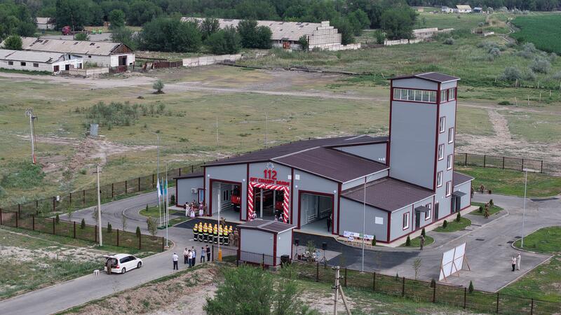 Чингис Аринов открыл первую пожарную часть в селе Нура