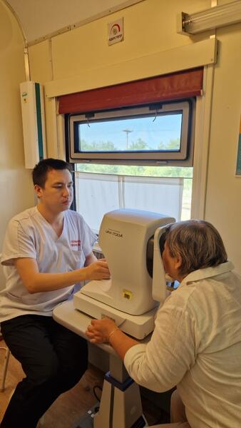 МЕДИЦИНСКИЙ ПОЕЗД «САЛАМАТТЫ ҚАЗАҚСТАН» ПРИБЫЛ В МАРТУК