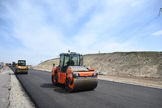 В Жетісу продолжается обновление автобана от границы Алматинской области до аэропорта Талдыкоргана