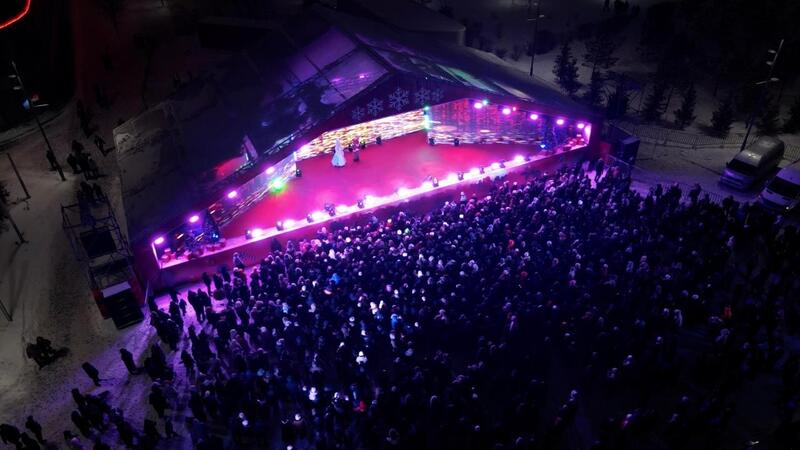 В столице в новогоднюю ночь проходят праздничные концерты