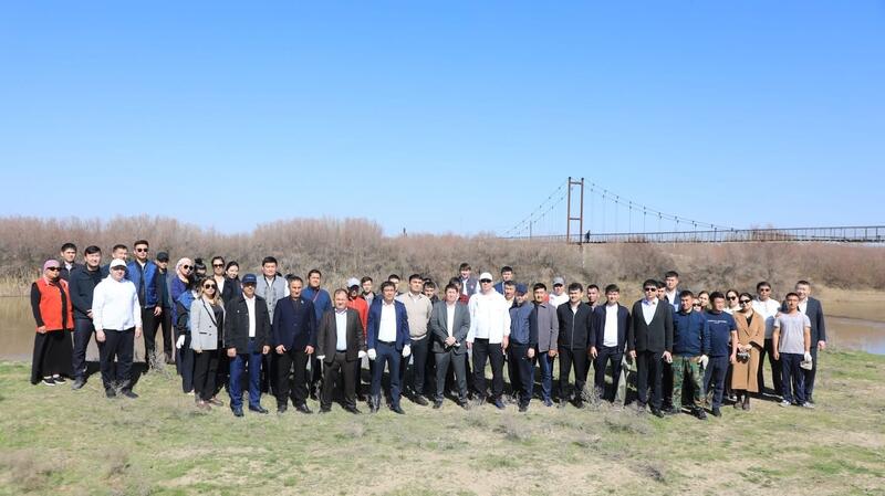 ТУРКЕСТАН: В АРЫСИ В РАМКАХ АКЦИИ «МӨЛДІР БҰЛАҚ» ПРОШЕЛ СУББОТНИК ПО ОЧИСТКЕ БЕРЕГОВ РЕКИ