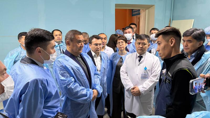 Аким области поручил усилить контроль за капитальным ремонтом Степногорской многопрофильной больницы