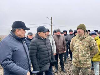 Министр водных ресурсов и ирригации ознакомился с ходом реконструкции защитных сооружений в Кызылжарском районе