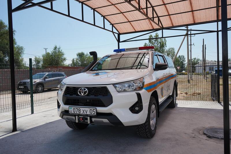 Глава МЧС открыл новый пожарный пост в селе Шенгелды