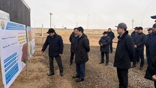 Нурдаулет Килыбай ознакомился со строительством водонасосной станции в сельском округе Атамекен