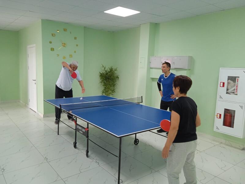 Турнир по настольному теннису среди пенсионеров прошел в Астане