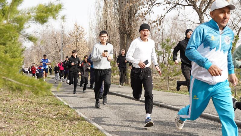 В Талдыкоргане организован массовый забег под девизом «Спорт есірткіге қарсы»