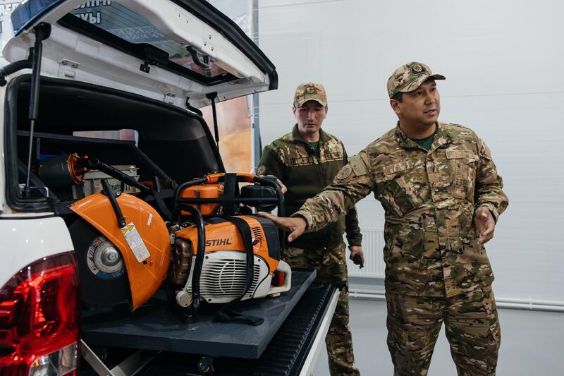 Пресс-тур в Махамбетском универсальном спасательном подразделении