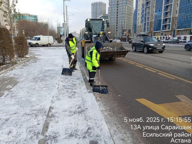За два дня из Астаны вывезено более 3 000 кубометров снега