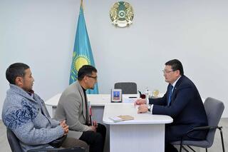 Аким области провел личный приём граждан