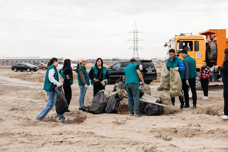 В Атырауской области в рамках «World Clean Up Day» собрано 150 тонны мусора
