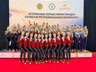 Столичные спортсменки завоевали четыре медали на чемпионате Казахстана по эстетической групповой гимнастике