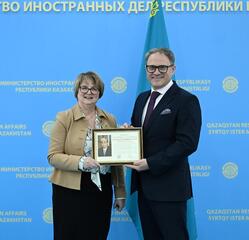 В МИД Казахстана состоялась встреча с Послом Великобритании в связи с предстоящим завершением её дипломатической миссии