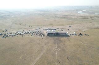 В Шуском районе открылся новый ипподром для проведения игр по кокпару