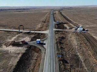 На трассе «Актобе – граница РФ» открыт участок движения протяжённостью 96 километров